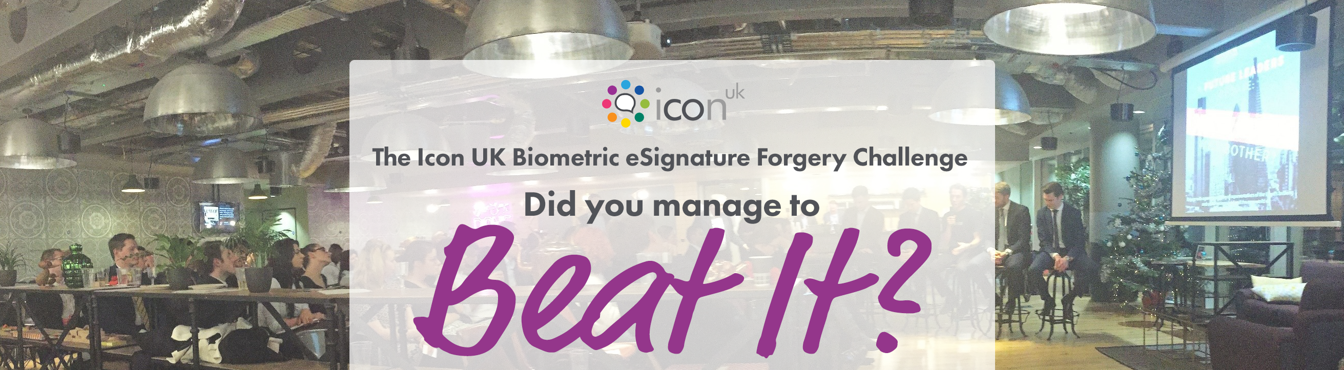 Icon UK's Biometric eSignature Forgery Challenge with KPMG Future Leaders